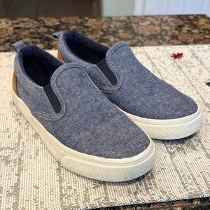 Boys Denim Slip-On Sneakers